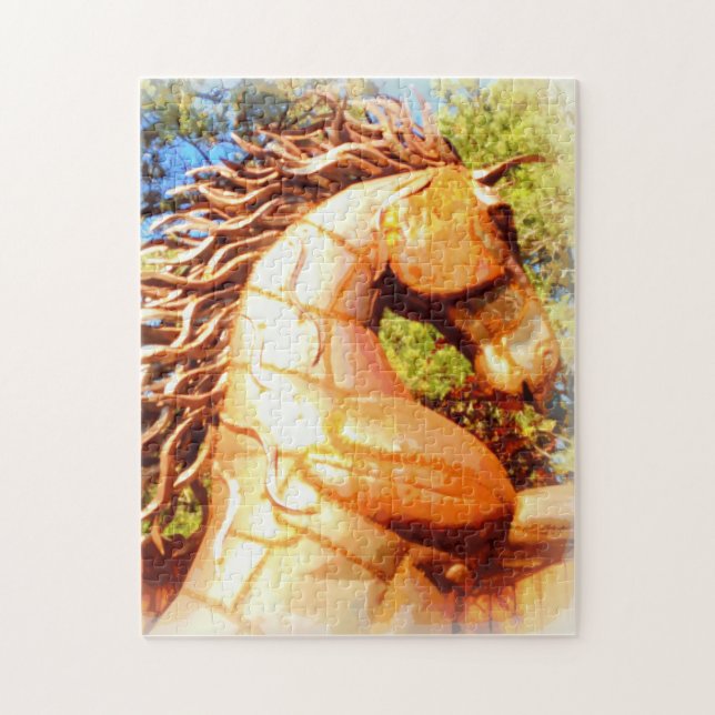 Puzzle mustang stallion (Vertical)