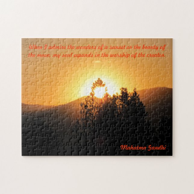 Puzzle My Sole expands - Gandhi Quote (Horizontal)