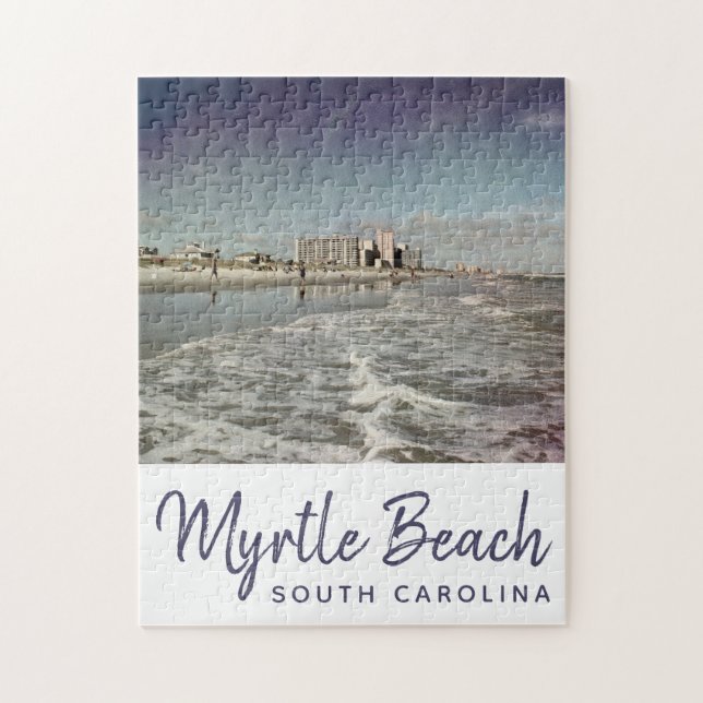 Puzzle Myrtle Beach South Carolina Vintage (Vertical)