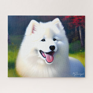 Puzzle MySamoyed Personalized Gift Idea Cute Samoyed
