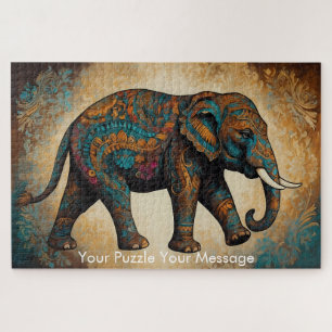 Puzzle Mystic Boho Elephant Mandala