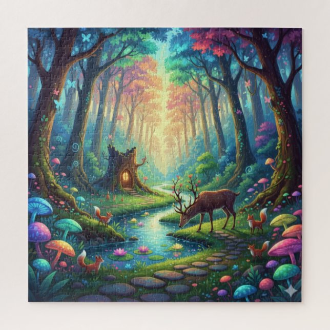 Puzzle Mystic Path-Where Deer Dream (Vertical)