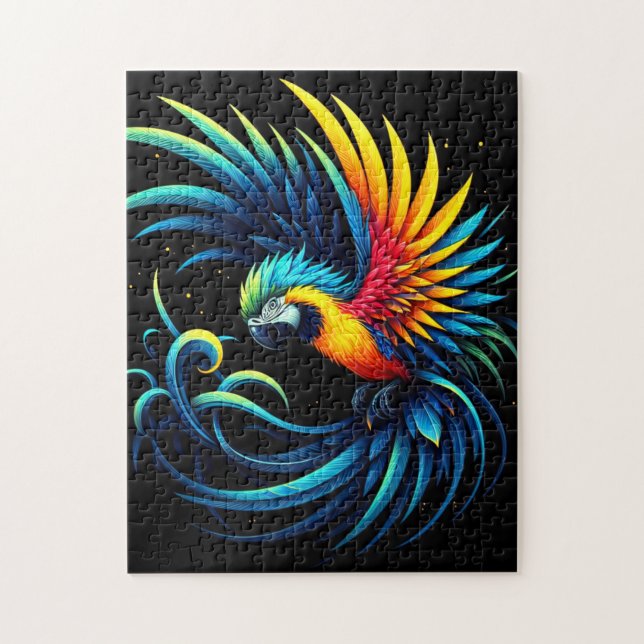 Puzzle Mystic Tropical Parrot (Vertical)