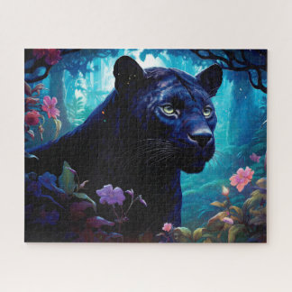 Puzzle Mystical Black Panther Nature Temática Fantasía