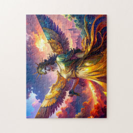 Puzzle Mythic Lady Liberty Winged Goddess SciFi Fantasy