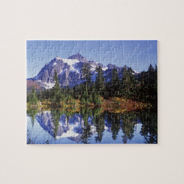 Puzzle N.A., EE. UU., Washington, Mt. Baker y Snoqualmie (Horizontal)