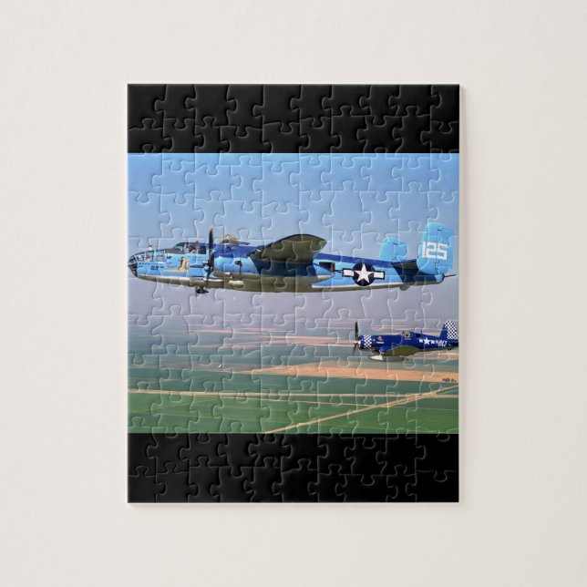 Puzzle N. Americano, B-25, aviación 1943_Classic (Vertical)