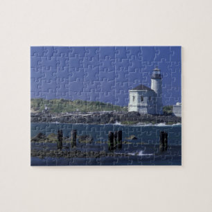Puzzle NA, EE. UU., Oregón, Bandon, Faro de Coquille