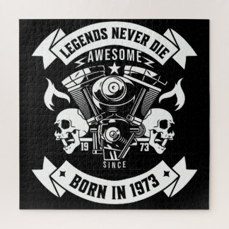 Puzzle Nacido en 1973 increíble Leyenda