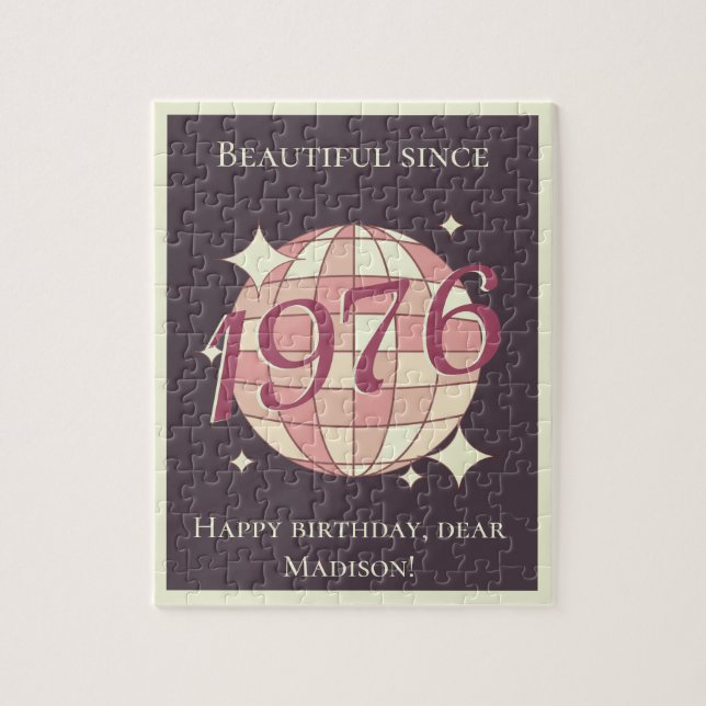 Puzzle Nacido en 1976 cumpleaños 50 (Vertical)