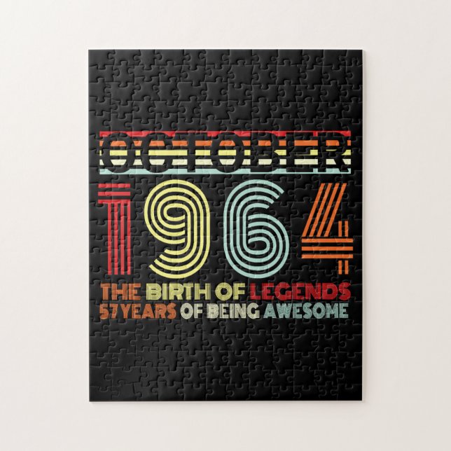 Puzzle Nacido En Octubre De 1964 (Vertical)