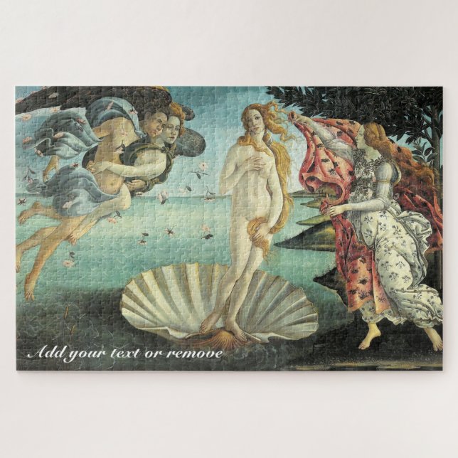 Puzzle "Nacimiento de Venus", pintura mitológica de Botti (Horizontal)