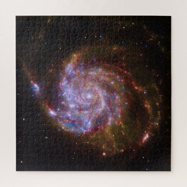 Puzzle Nacimiento estelar en el volante: Galaxia M101 (Vertical)