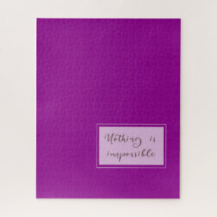 Puzzle Nada Es Imposible: Purple 002