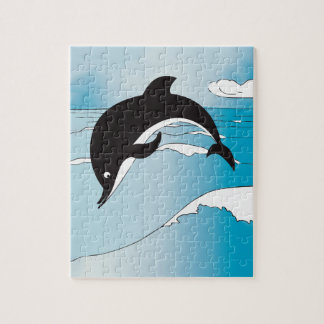 Puzzle Nadar Con Delfines