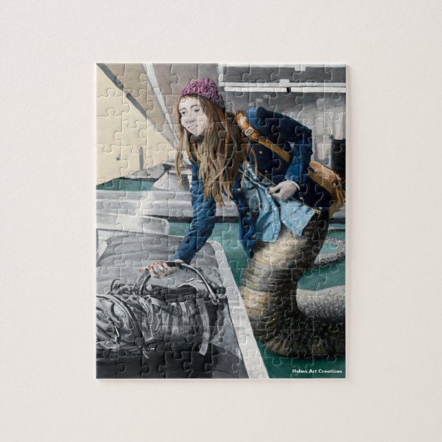 Puzzle Naga explorando el mundo del viaje pequeño rompeca (Vertical)