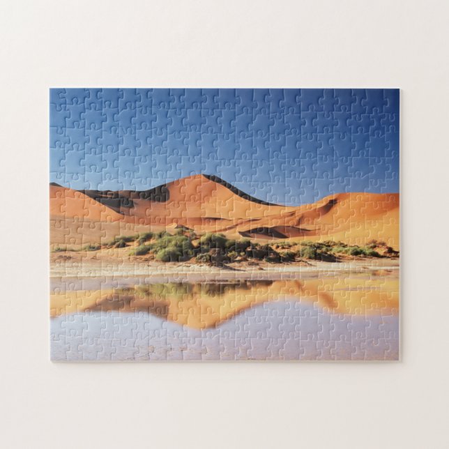 Puzzle Namibia, región de Sossusvlei, dunas de arena en e (Horizontal)