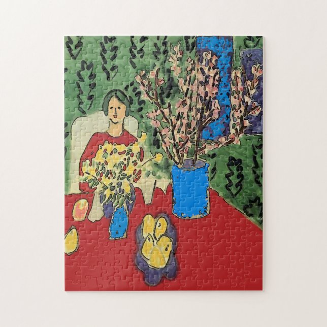 Puzzle Nancy con flores (Vertical)
