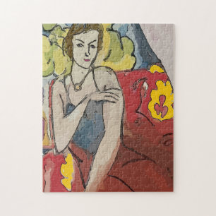 Puzzle Nancy en silla roja