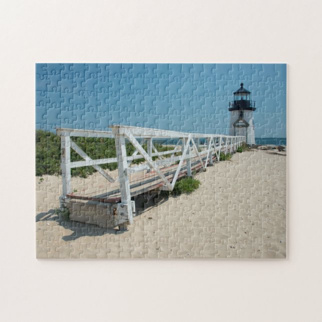 Puzzle Nantucket. Antigua torre de luz de madera (Horizontal)
