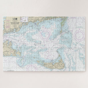 Puzzle Nantucket Sound and Approaches Nautical Chart 1323