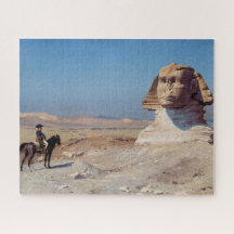 Napoleón Bonaparte Antes de la Esfinge (por Gérôme