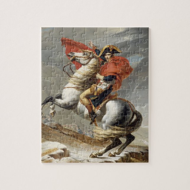 Puzzle Napoleón cruzando los Alpes - Jacques-Louis David (Vertical)