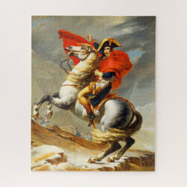 Puzzle Napoleón cruzando los Alpes pronunciando Jacques L