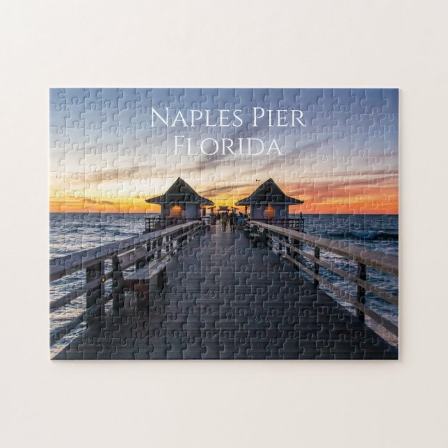 Puzzle Nápoles Pier Florida Ocean Sunset (Horizontal)