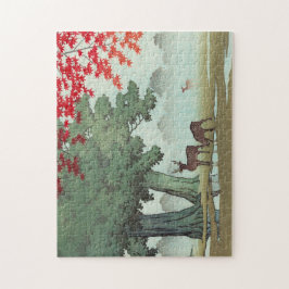Puzzle Nara Park Hasui Kawase shin hanga paisaje ciervo d