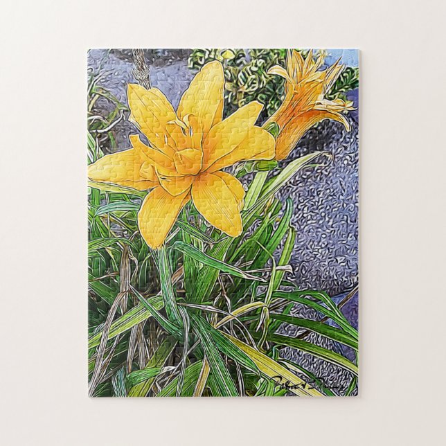 Puzzle Naranja Bloom y Bud (Vertical)