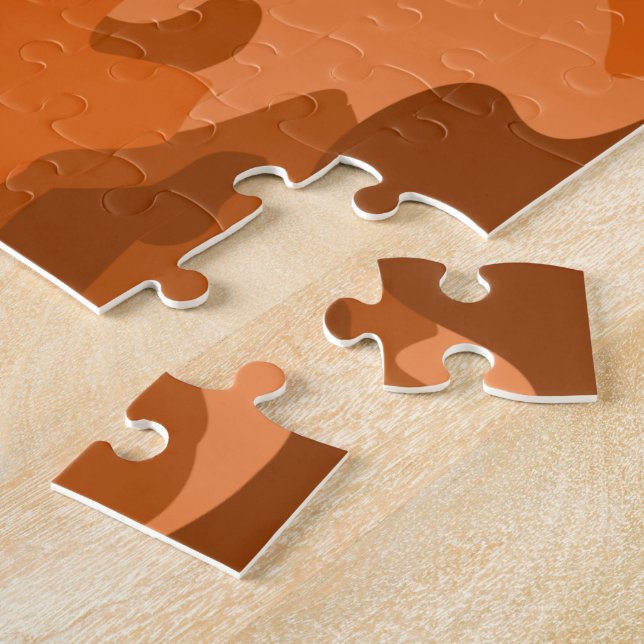 Puzzle Naranja español Monocolor Camo Baseball (Lado)