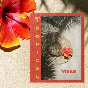 Puzzle Naranja Hibiscus Tropical Vibes