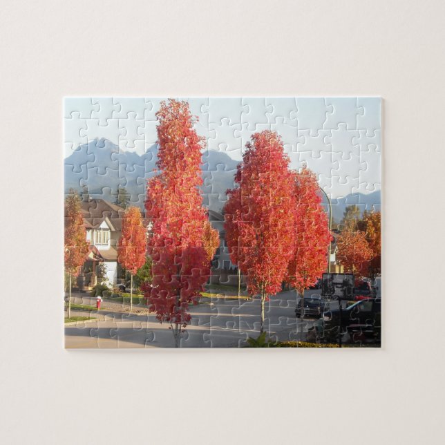 Puzzle Naranja hojas de otoño (Horizontal)