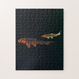 Puzzle Naranja Koi y Gold Koi