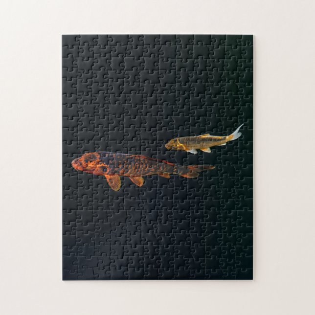 Puzzle Naranja Koi y Gold Koi (Vertical)