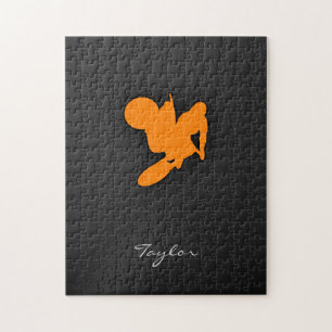 Puzzle Naranja Motocross