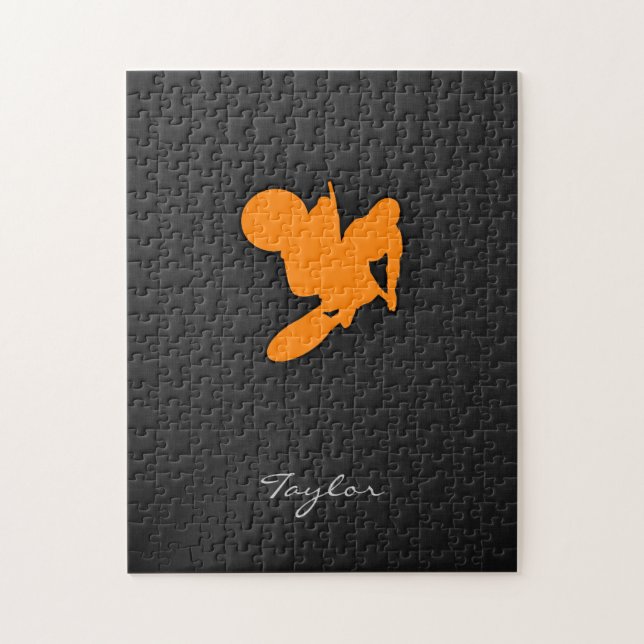 Puzzle Naranja Motocross (Vertical)