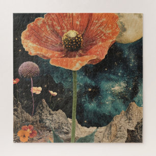 Puzzle Naranja Poppy Bajo La Luz De La Luna