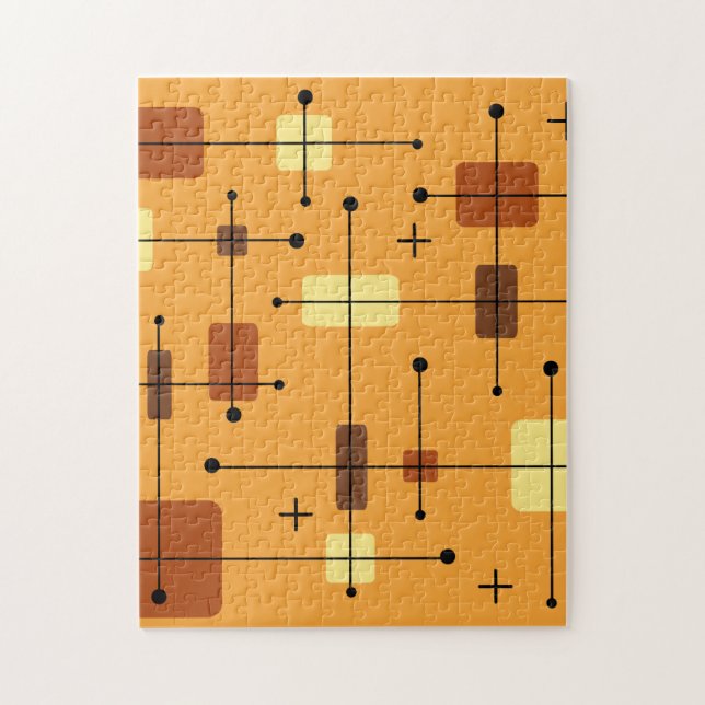 Puzzle Naranja Rectángulos redondeados (Vertical)