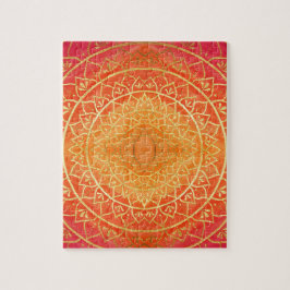 Puzzle Naranja Red Gold Mandala