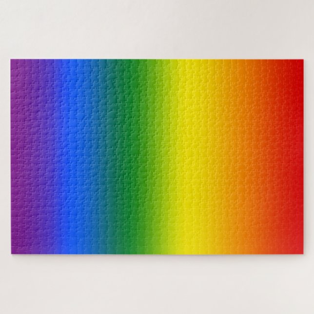 Puzzle Naranja rojo arcoiris azul violeta verde amarillo (Horizontal)
