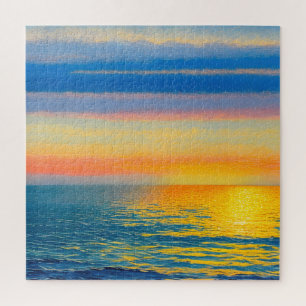Puzzle Naranja Sea Sunset