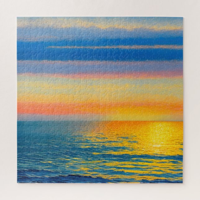 Puzzle Naranja Sea Sunset (Vertical)