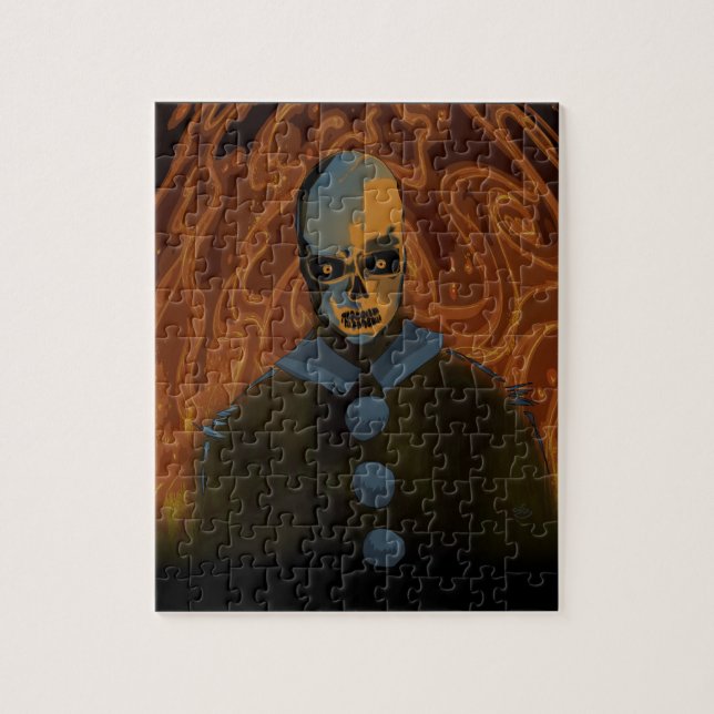 Puzzle Naranja Skull (Vertical)