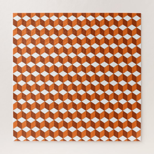 Puzzle Naranja Square: Resumen de fondo vintage (Vertical)