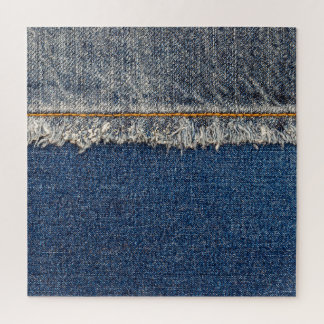 Puzzle Naranja Stitch, Parche De Doble Denim.