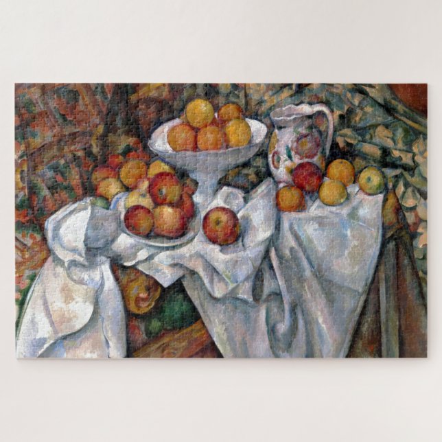 Puzzle Naranjas de la vida: Paul Cezanne Pining Art (Horizontal)