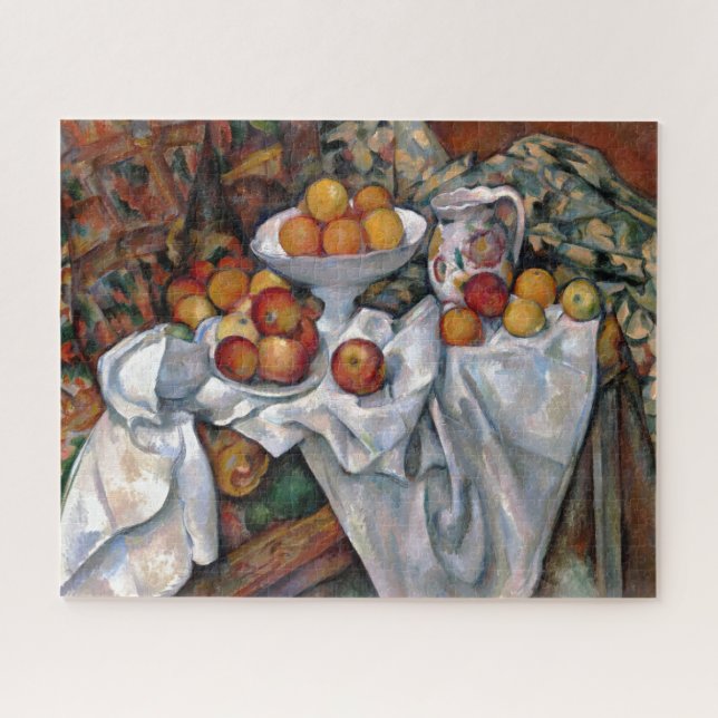 Puzzle Naranjas de la vida: Paul Cezanne pintando arte (Horizontal)