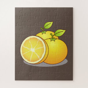Puzzle Naranjas jugosos fruta divertida